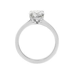 Frances Oval Solitaire Diamond Engagement Ring